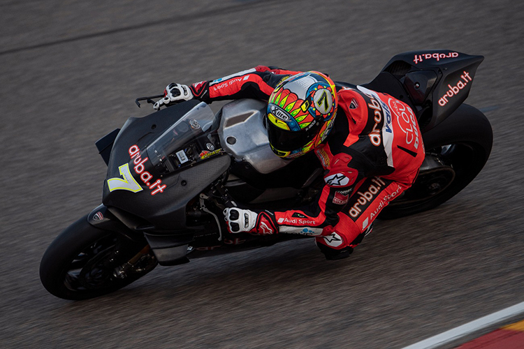 Chaz Davies auf der Ducati Panigale V4R