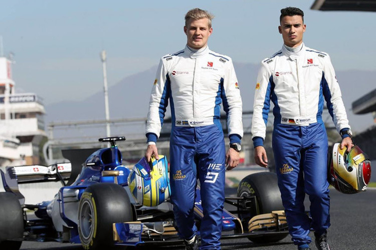 Die Sauber-Fahrer Marcus Ericsson und Pascal Wehrlein