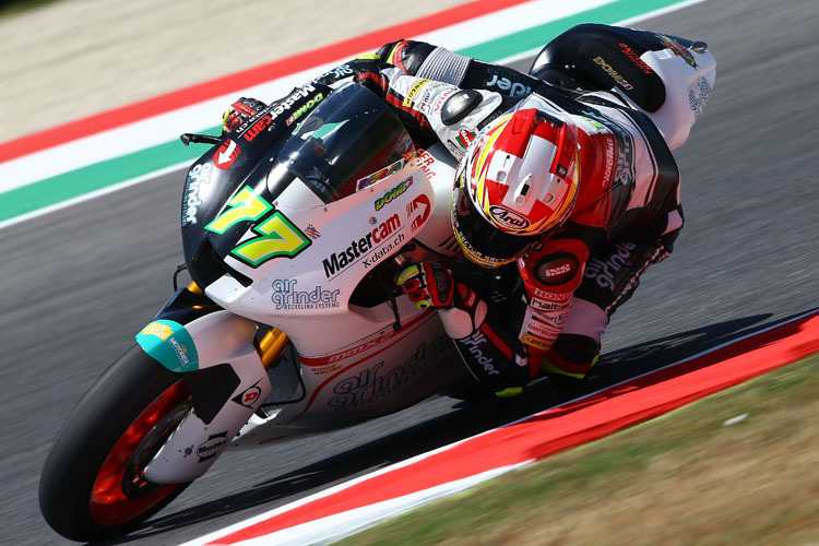 Dominique Aegerter sorgte mit dem 7. Platz in Mugello auch bei Suter für viel Freude