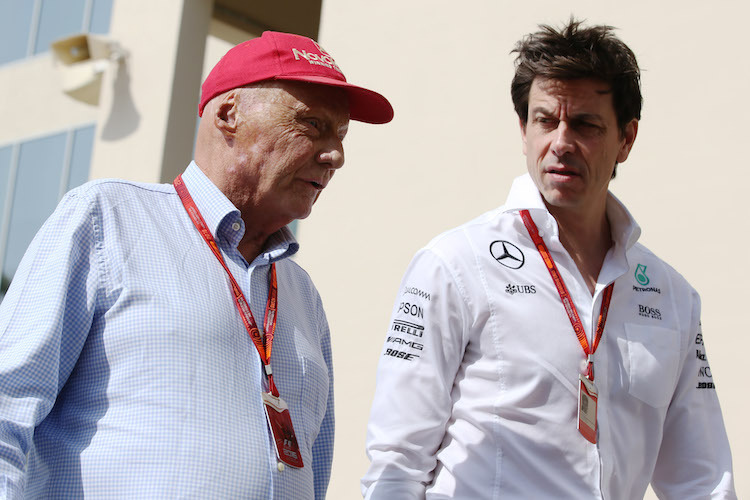 Niki Lauda und Toto Wolff