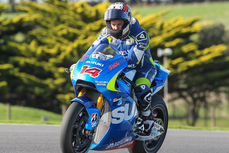 Randy de Puniet auf der Suzuki in Phillip Island