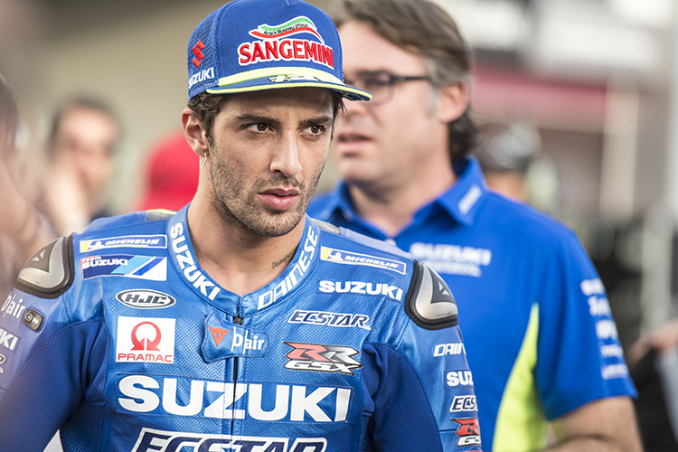 Suzuki-Pilot Andrea Iannone 