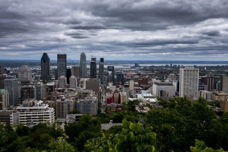 Die Skyline von Montreal
