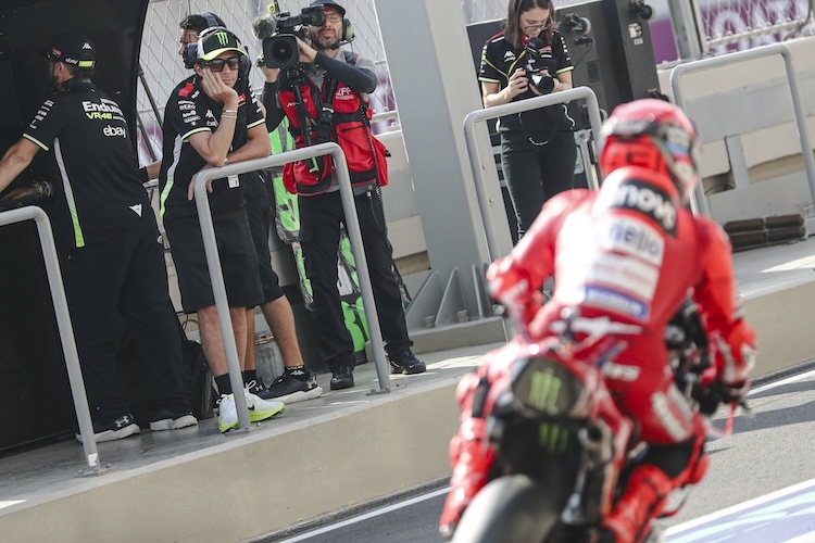 Valentino Rossi beobachtete Marc Marquez' erste Versuche als Ducati-Werkspilot