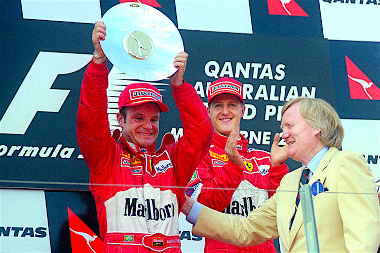 Rubens Barrichello stand in Australien mehrfach auf dem Siegerpodest