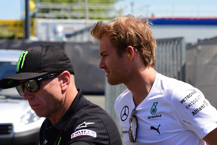 Formel-1-Pilot Nico Rosberg besuchte Bradl in Le Mans