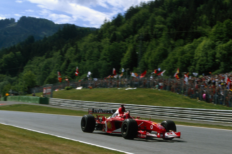 Schumi siegte 2003 in der Steiermark