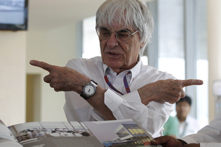 Noch ist unklar, wo Bernie Ecclestones Reise hingeht