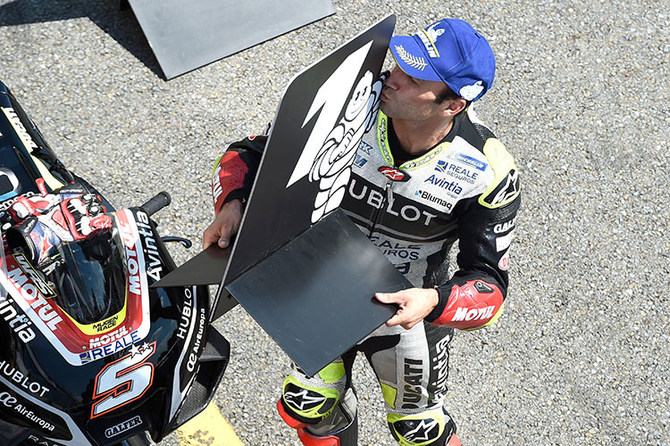 Johann Zarco nach der Pole-Position