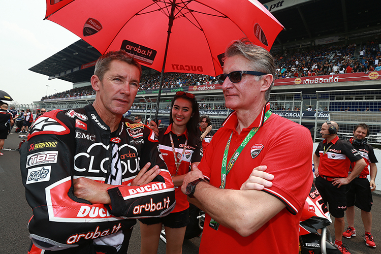 Troy Bayliss (li.) und Paolo Ciabatti