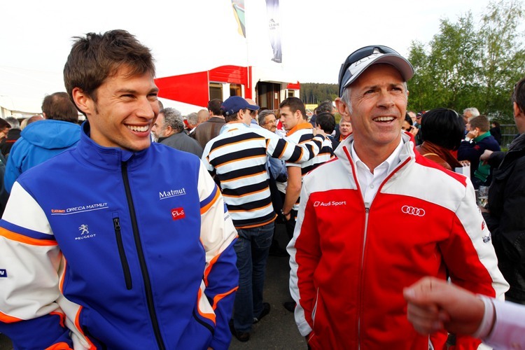 Der «Neue» und der Routinier: Loïc Duval und Dindo Capello (Spa 2011) 