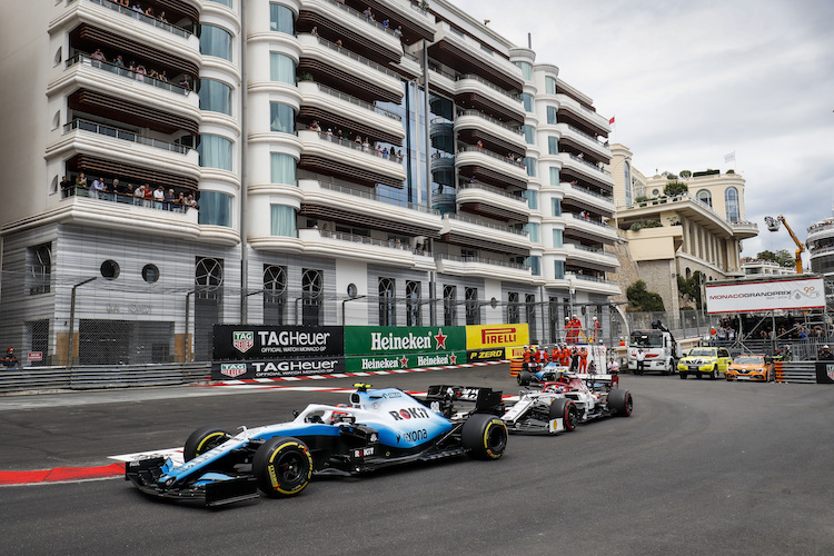 Robert Kubica kam in Monaco an Antonio Giovinazzi und George Russell vorbei