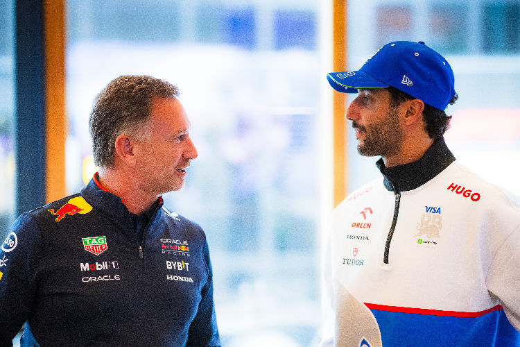 Christian Horner und Daniel Ricciardo