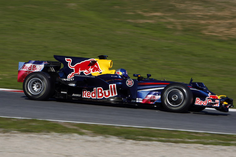 Sébastien Loeb im November 2008 im F1-Renner von Red Bull Racing