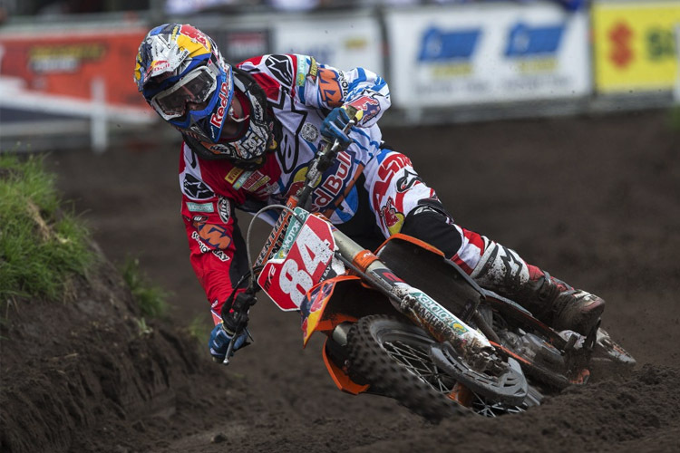 Jeffrey Herlings (KTM) gewinnt Lauf 1 in Valkenswaard überlegen