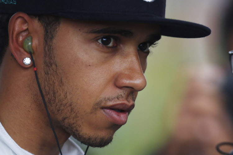 Frust pur: Lewis Hamilton in Belgien