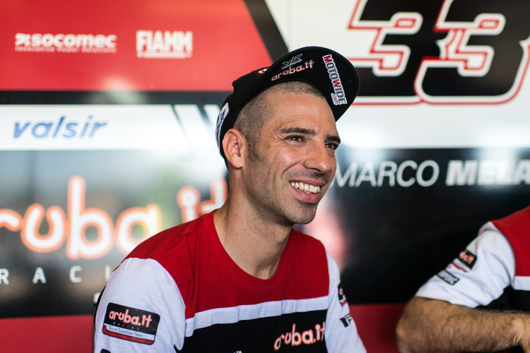 Marco Melandri freut sich, dass es mit Ducati weitergeht