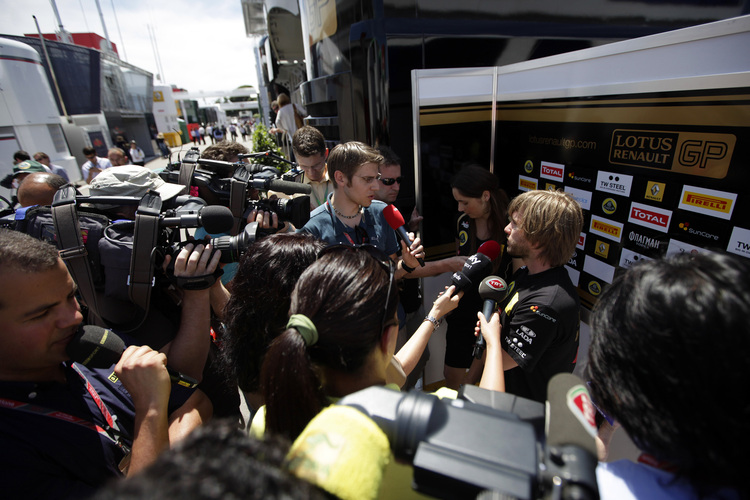 Auftritte vor der Linse gewohnt: Nick Heidfeld