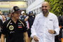 Kimi Räikkönen und Lotus-Teambesitzer Gerard Lopez