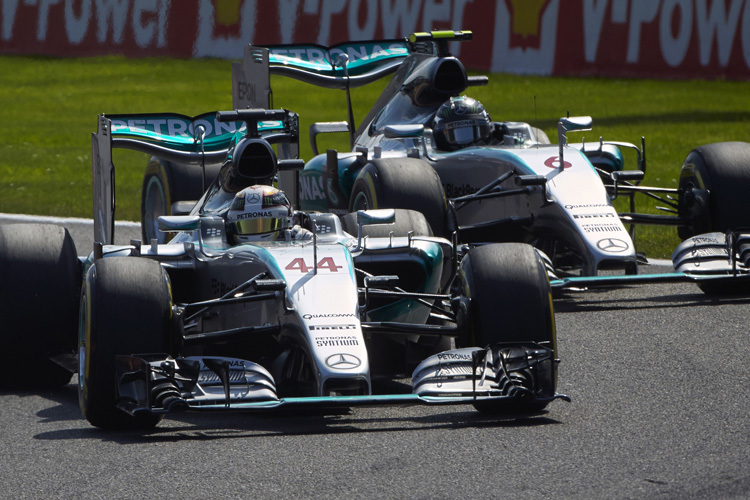 Wie in Belgien: Hamilton stellt Rosberg in den Schatten