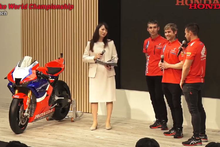 Das neue HRC-Team in der Superbike-WM wurde in Tokyo präsentiert