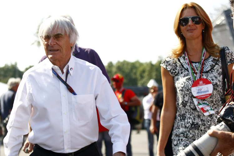 Bernie Ecclestone und seine Freundin Fabiana