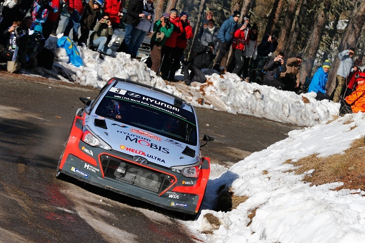 Vize-Champion Thierry Neuville bei der Rallye Monte Carlo