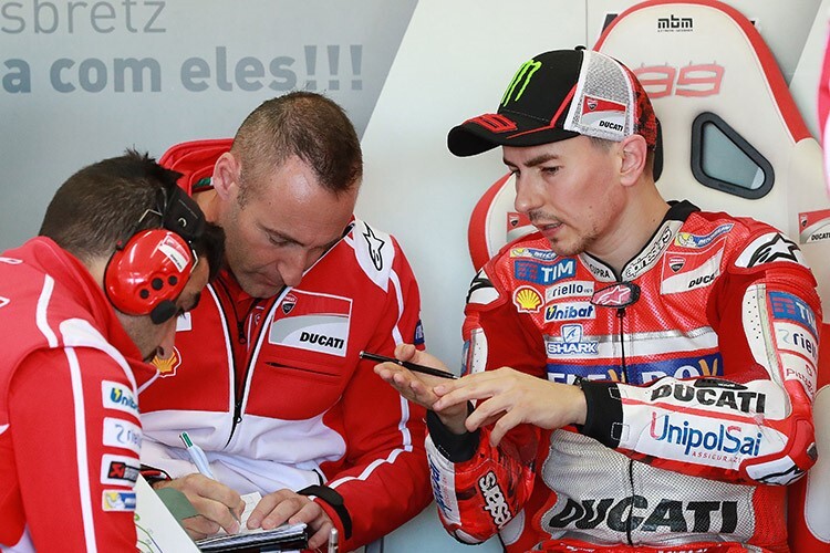 Crew-Chief Gabarrini mit Jorge Lorenzo