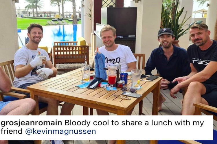 Romain Grosjean freute sich über Besuch