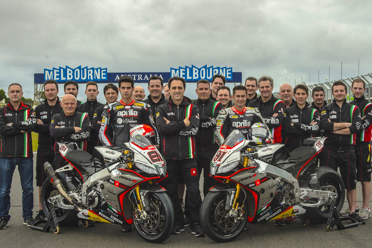 Das Aprilia Racing Team Red Devils (Phillip Island 2015)