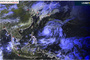 Der Wirbelsturm im Satellitenbild