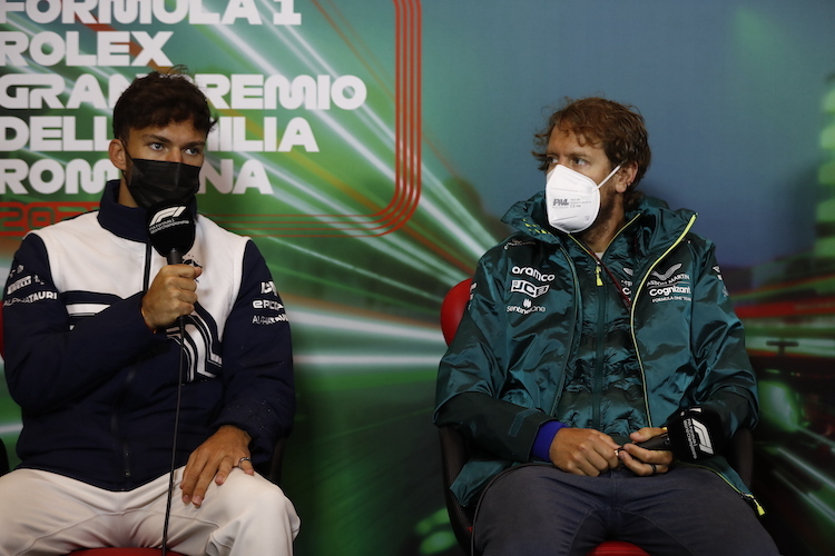 Sebastian Vettel und Pierre Gasly