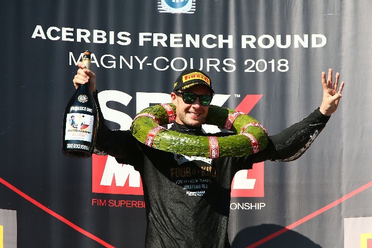 Jonathan Rea holte mit dem Sieg seinen vierten WM-Titel	