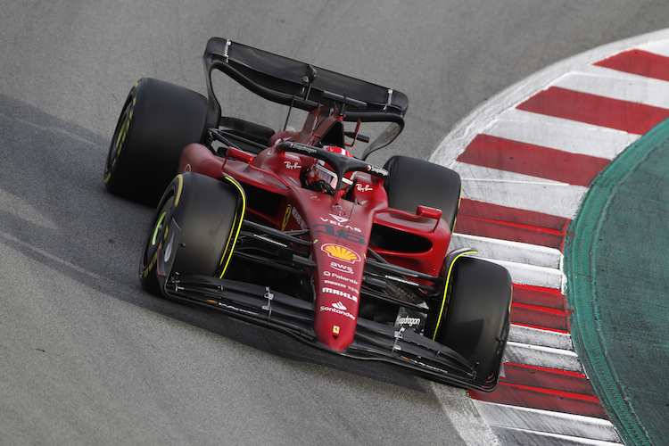 Charles Leclerc drehte am Nachmittag des zweiten Barcelona-Testtages 80 Runden