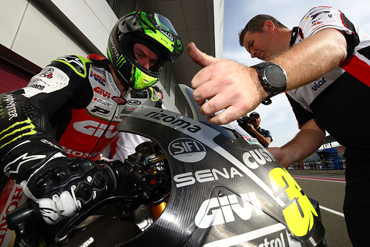 Cal Crutchlow beim LCR-Honda-Test in Katar im Februar