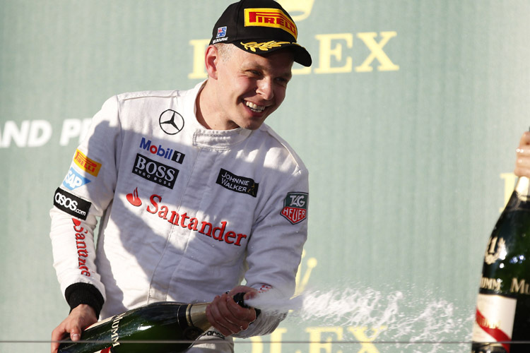 Podeststürmer: Formel-1-Neuling Kevin Magnussen sorgte für Freude in der McLaren-Box
