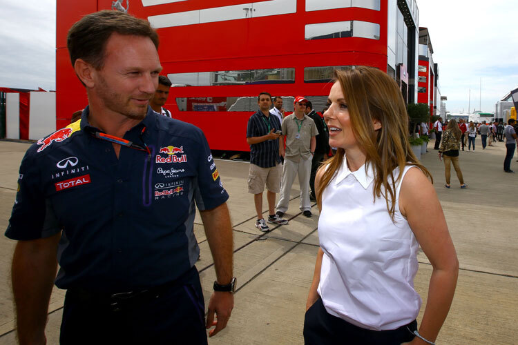 Christian Horner mit Ehefrau Geri Halliwell