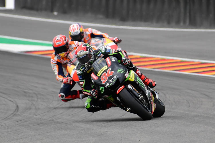 Unvergesslicher Sachsenring-GP: Jonas Folger führt vor Márquez und Pedrosa