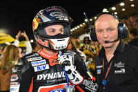 Sandro Cortese: Verletzt und mit Teamchef Jürgen Lingg in der ersten Startreihe beim Katar-GP