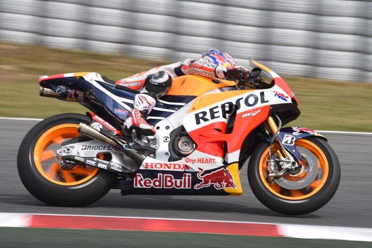 Dani Pedrosa beim Montagstest in Barcelona