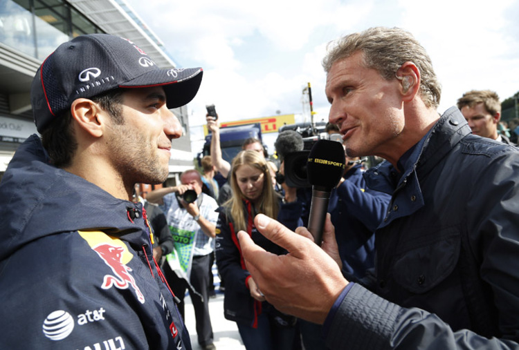 Kein Risiko mehr: Heute ist David Coulthard nur noch als TV-Experte im Formel-1-Fahrerlager unterwegs