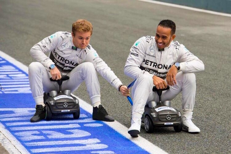 Nico Rosberg und Lewis Hamilton