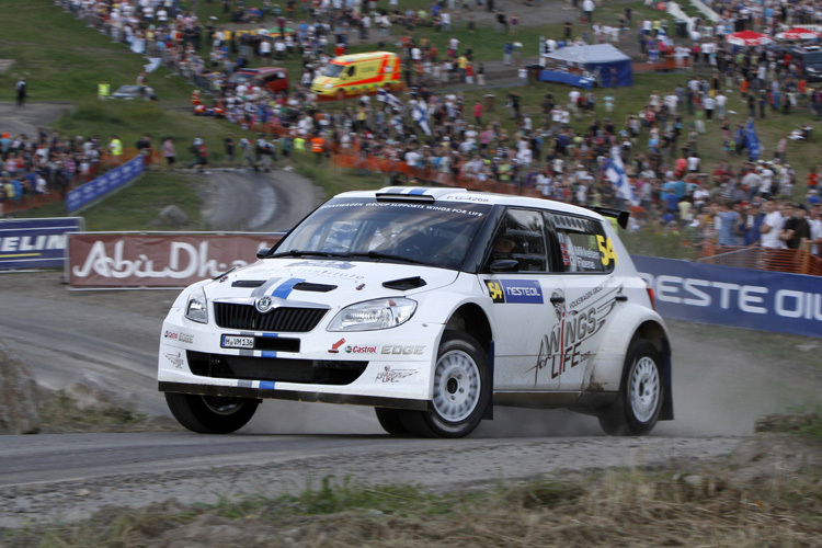 Andreas Mikkelsen im von VW eingesetzten Skoda in Finnland