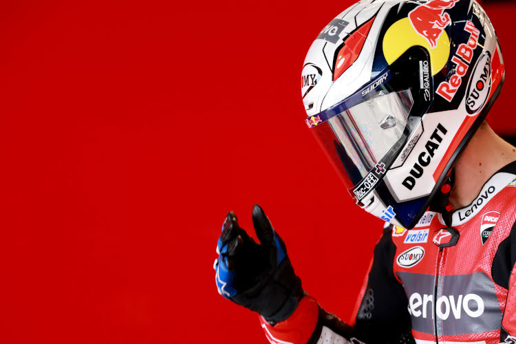 Andrea Dovizioso sieht rot, zumindest bis zum Ende seiner letzten Ducati-Saison 