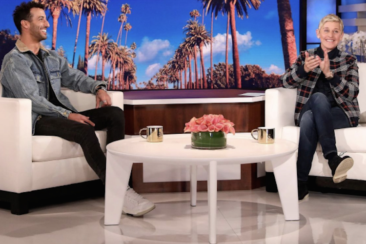 Daniel Ricciardo war bei Ellen DeGeneres zu Gast 