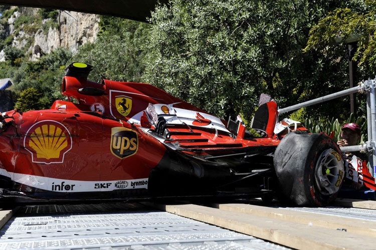 Felipe Massa zerlegte seinen Ferrari in Monaco gleich zwei Mal
