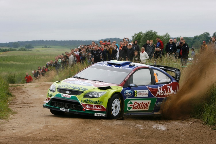 Mikko Hirvonen bei seinem Polen-Sieg 2009