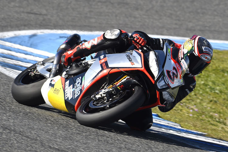 Max Biaggi testete 2015 zuvor in Jerez