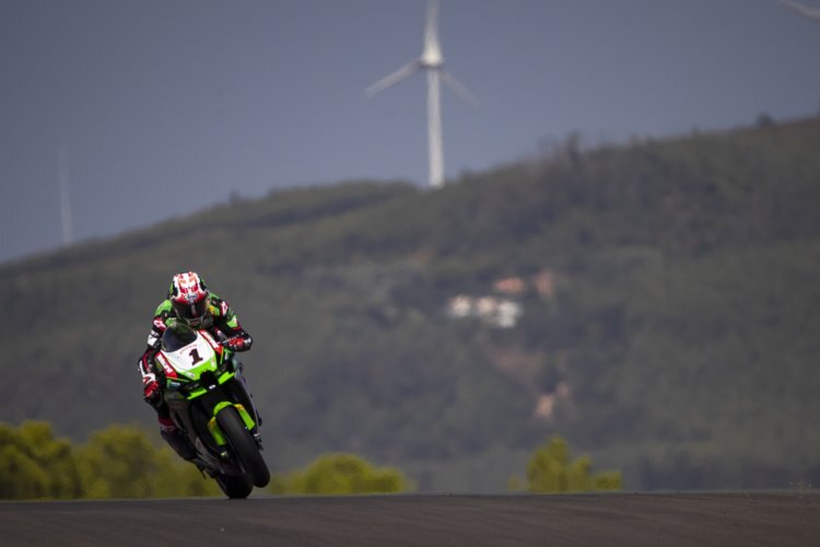 Jonathan Rea beim Test in Portimao