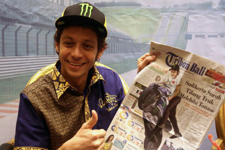 Valentino Rossi: «Indonesien ist für Yamaha der wichtigste und größte Absatzmarkt»